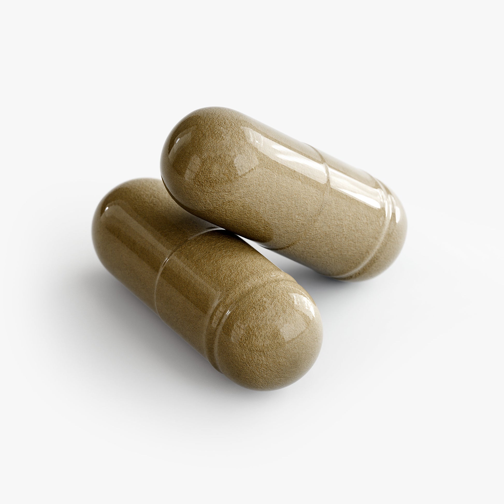 Two Herbal Immune support capsules on a white background