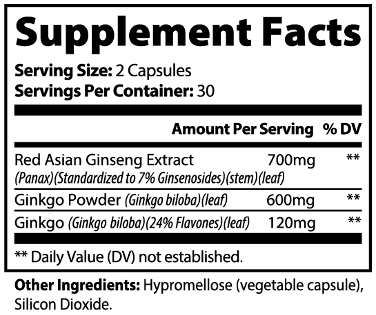 Herbal Immune Support – Ginkgo Biloba & Ginseng